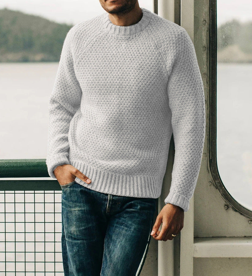 Ken – Pull-over d'hiver à col rond et design uni