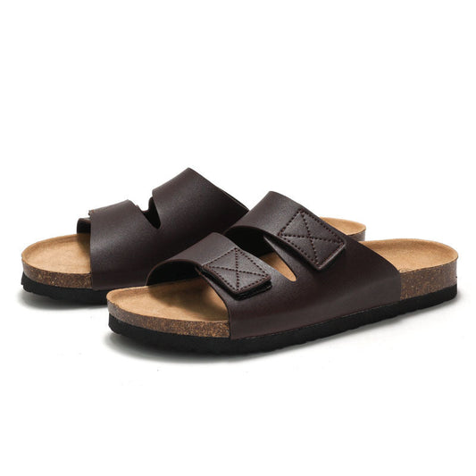 Norman – Sandales en liège avec fermeture velcro
