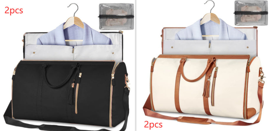 Emma – Grande Capacité Sac de Voyage Duffle pour Femmes, Sac à Costume Pliable, Imperméable