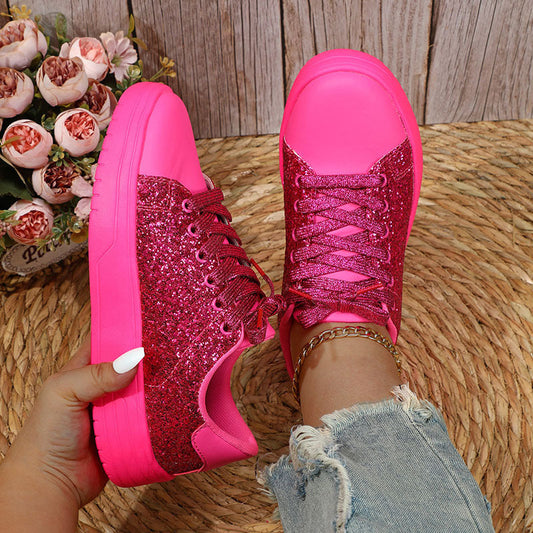 Alice – Chaussures de Sport Éclatantes pour Femmes avec Semelle Épaisse