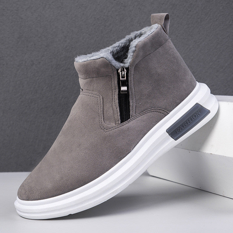 Bernard – Bottes d'hiver chaudes avec polaire et fermeture éclair latérale