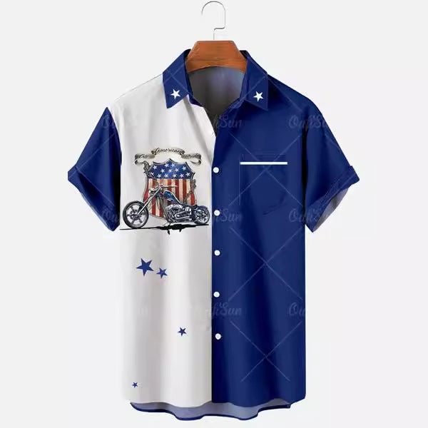 Joe – Chemise Hawaïenne Imprimée 3D Été Décontractée pour Homme