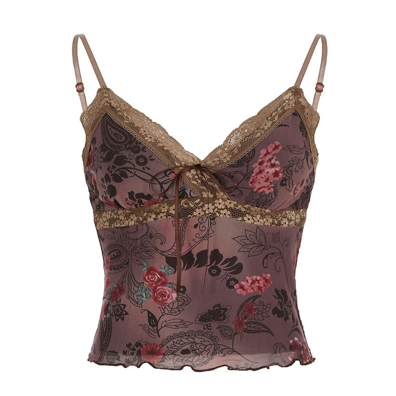 Jade – Camisole à Motif Floral pour Femme