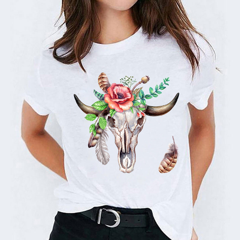 Mandy – T-shirt à Manches Courtes avec Motif Cartoon