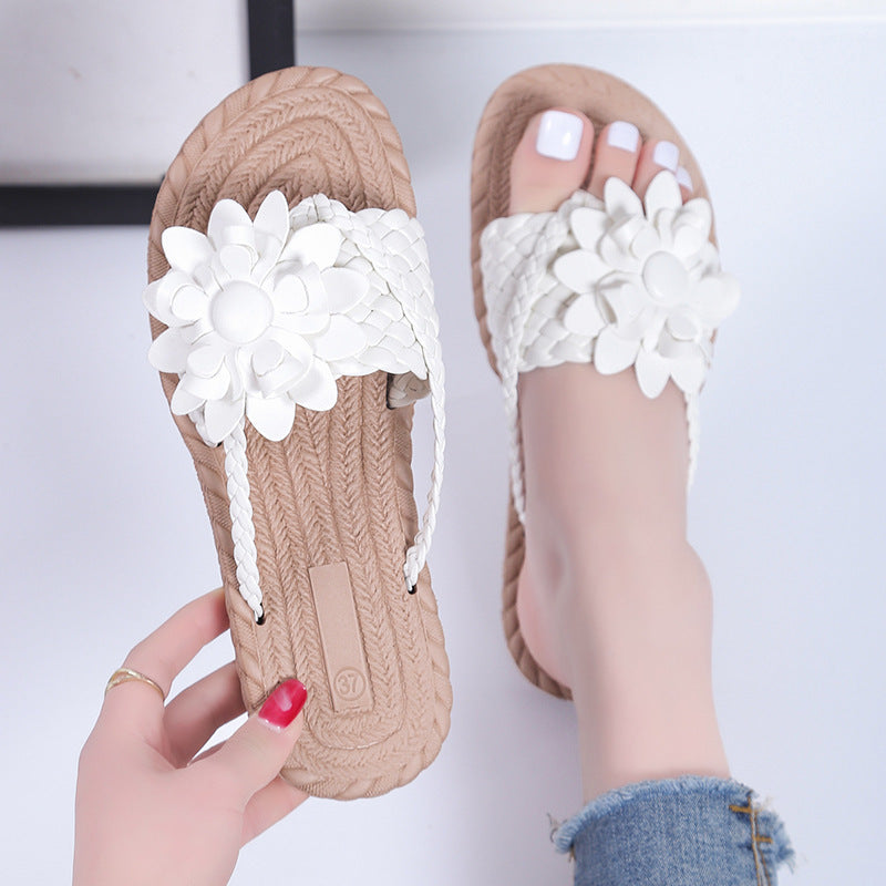 Marion – Sandales à fleurs pour plage et extérieur