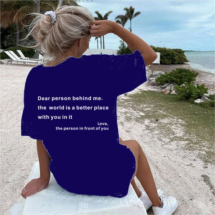 Sophie – T-shirt à col rond avec slogan