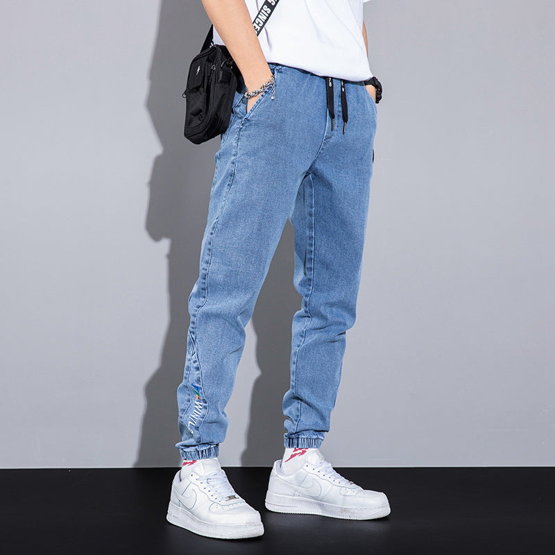 Nathaniel – Jean Homme Confortable avec Design Harlan