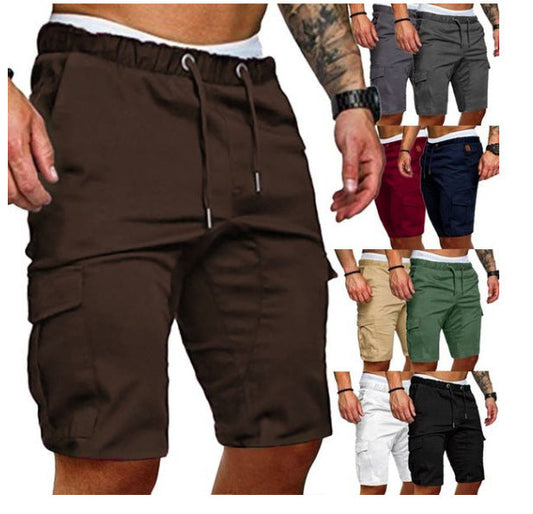Dean – Enge Elastische Herren-Cropped-Shorts