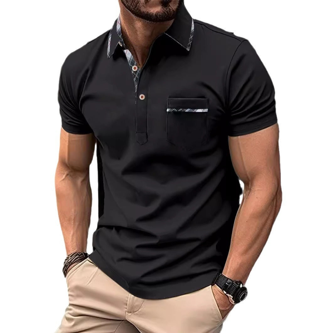 Tommy – Polo Asymétrique à Pois pour Hommes