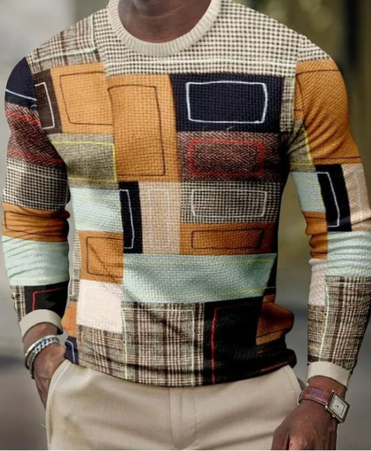 Victor – 3D Pullover für Herren mit langen Ärmeln