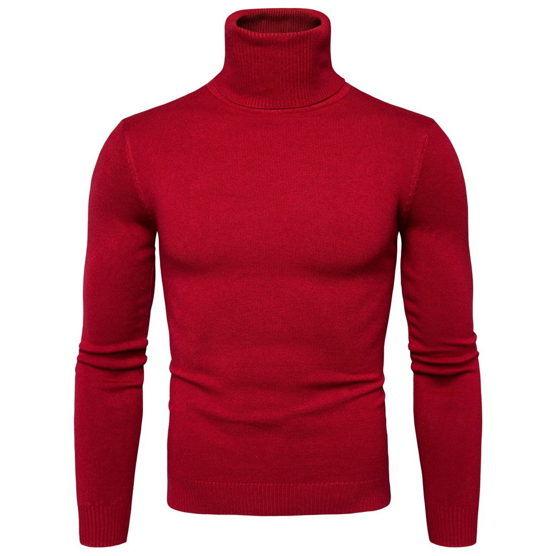 George – Schmaler Thermo-Turtleneck Pullover für Herren in einfarbigen Designs