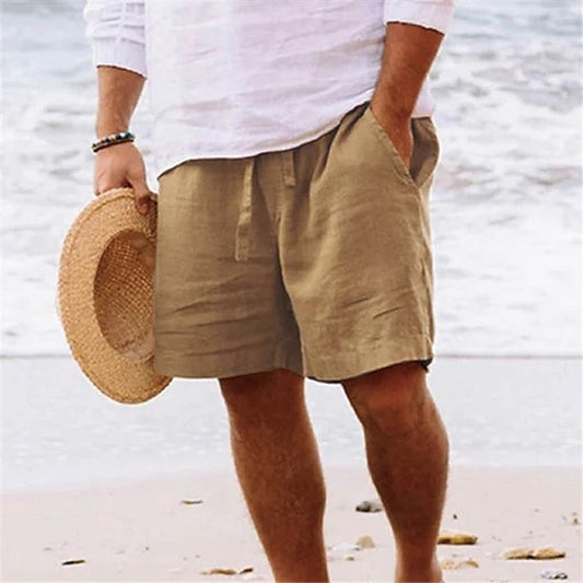Adrian – Herren Shorts in Reiner Farbe und Atmungsaktivem Komfort