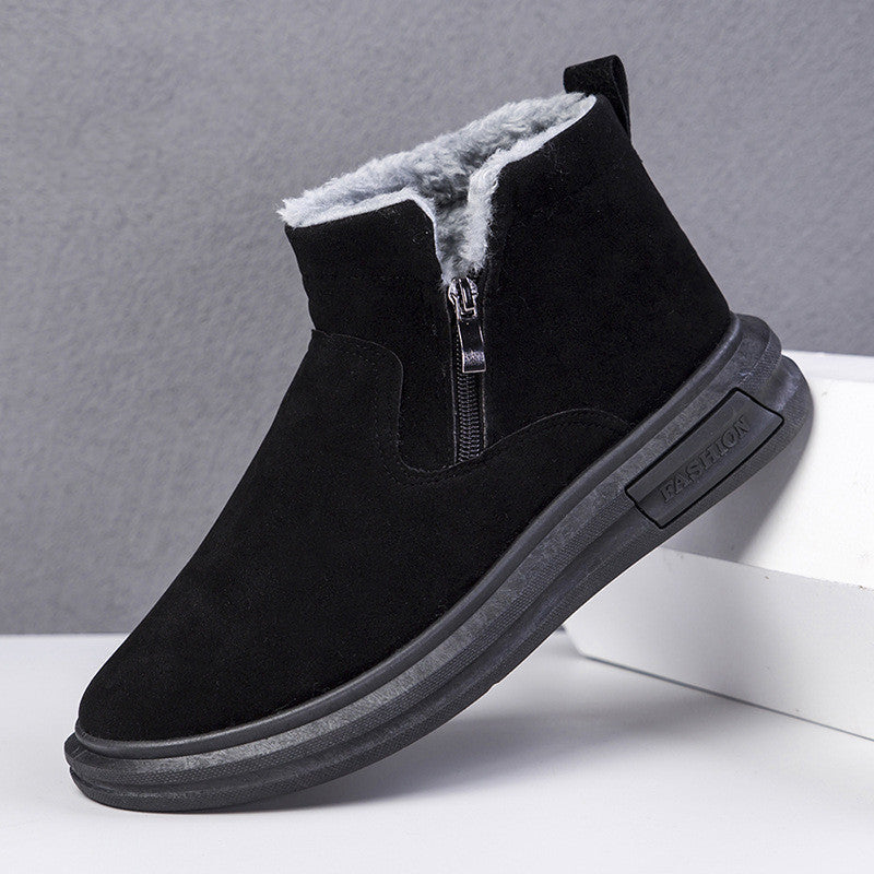 Bernard – Bottes d'hiver chaudes avec polaire et fermeture éclair latérale