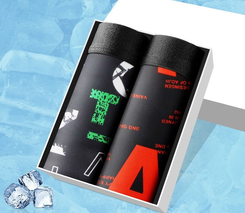 Harry – Boxers en soie glacée respirants pour hommes