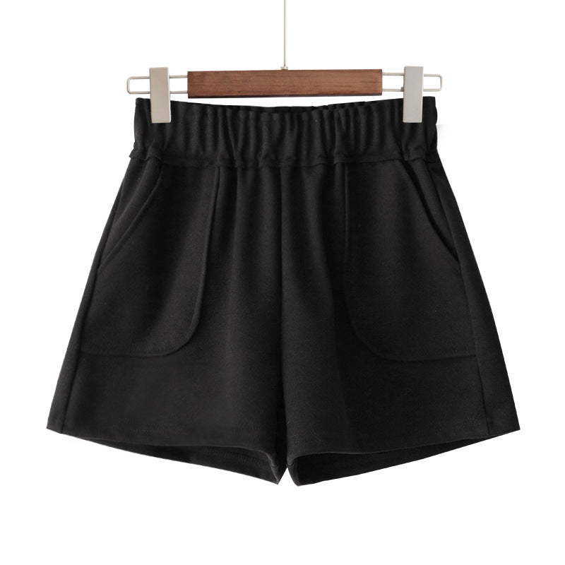 Adele – Shorts à Jambes Larges Taille Haute