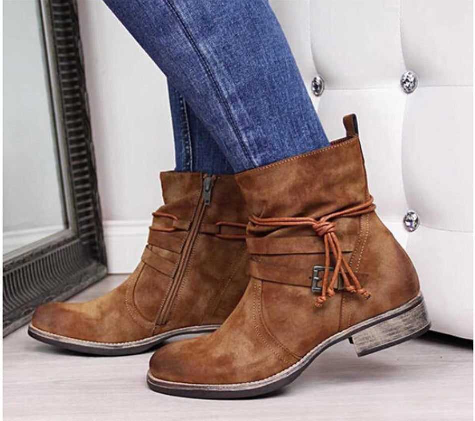 Nicola – Bottines Western Vegan avec Boucle