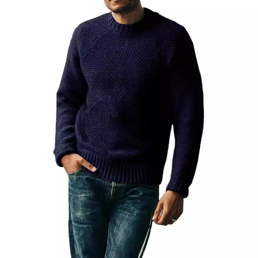 Ken – Pull-over d'hiver à col rond et design uni