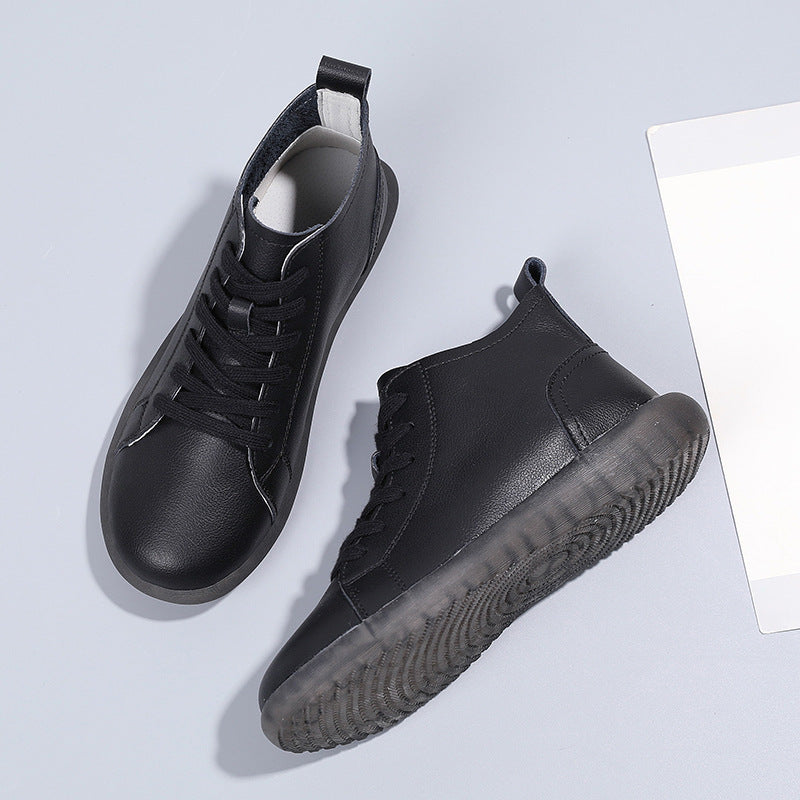Emma – Bottines plates pour femmes en cuir vegan