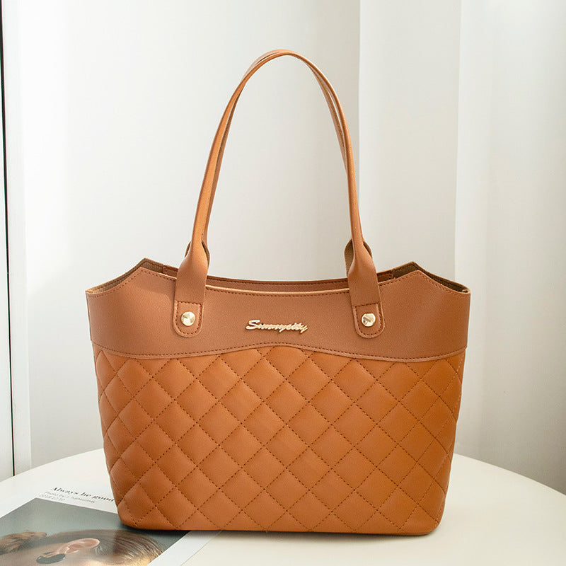 Helen – Sac à main rhombus pour femmes avec motif à carreaux élégant