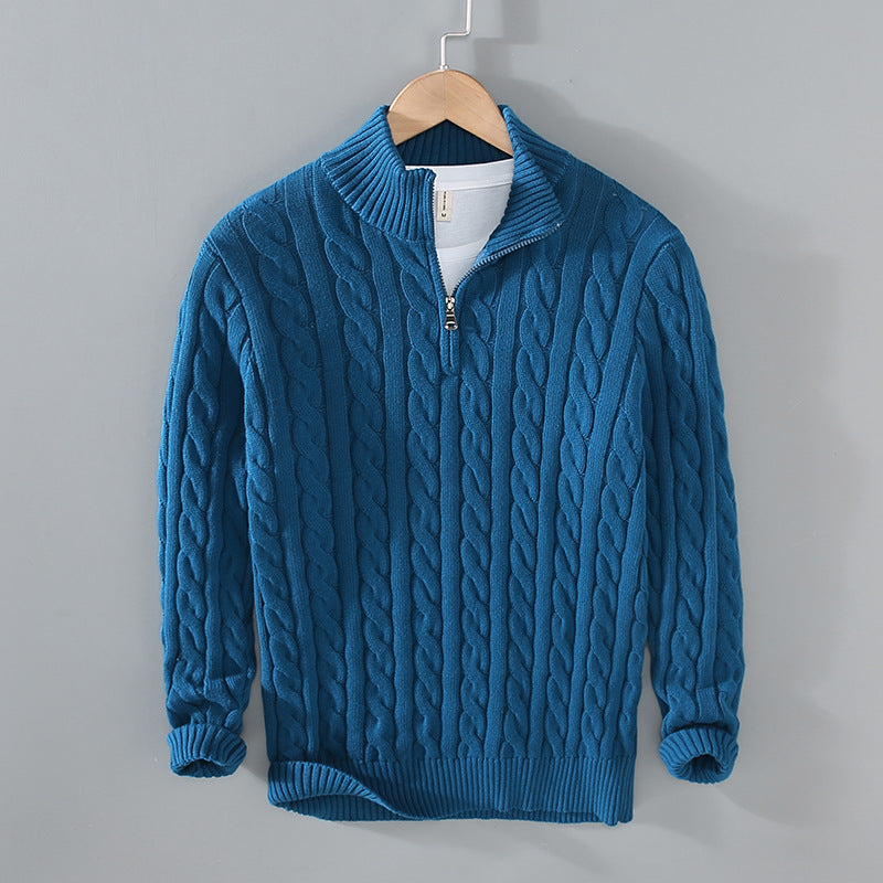 Robert – Pull en Maille Détendu avec Fermeture Éclair pour Hommes