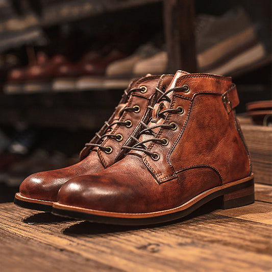 Michael – Bottes Militaires pour Hommes en Grandes Tailles