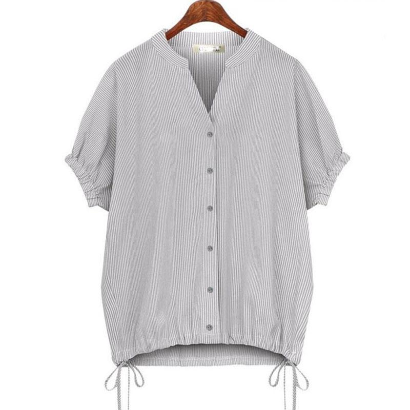 Carol – Blouse à rayures décontractées et manches raglan