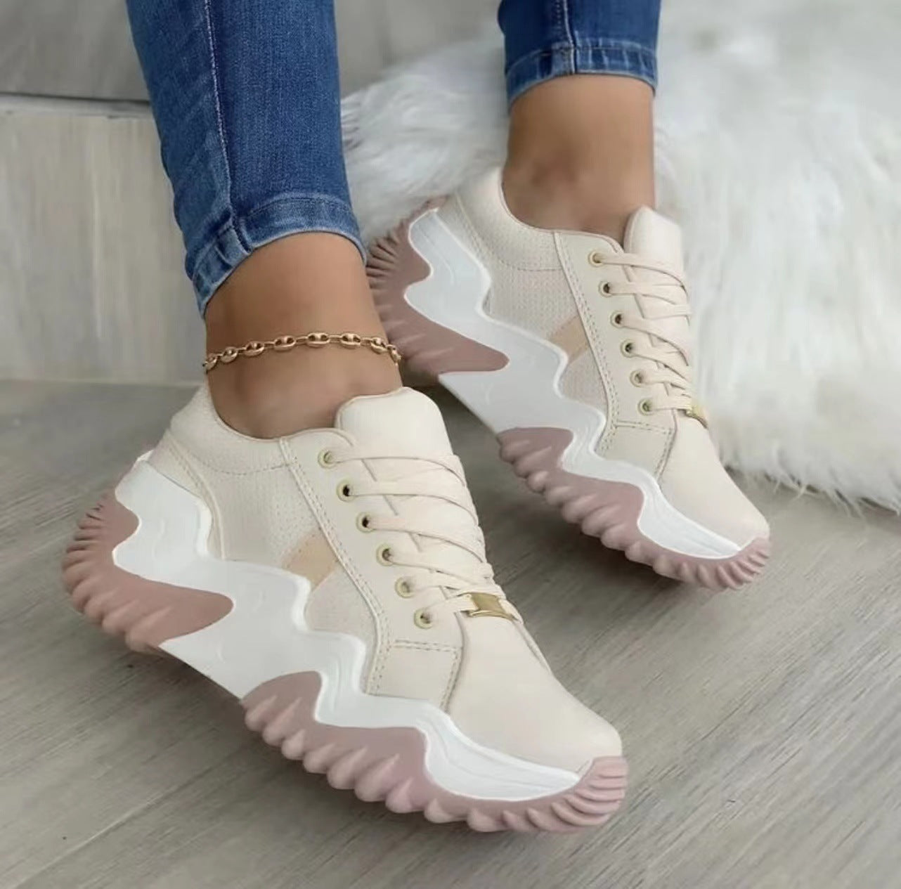 Brenda – Sneakers pour femmes en cuir vegan
