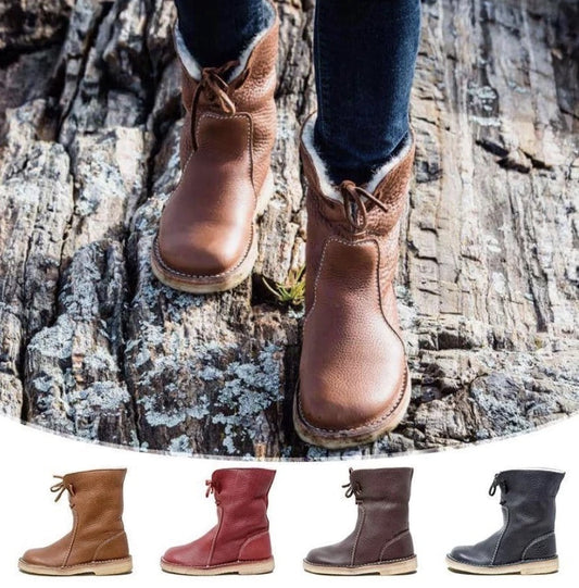Leah – Bottes Chaudes pour Femmes avec Fausse Fourrure