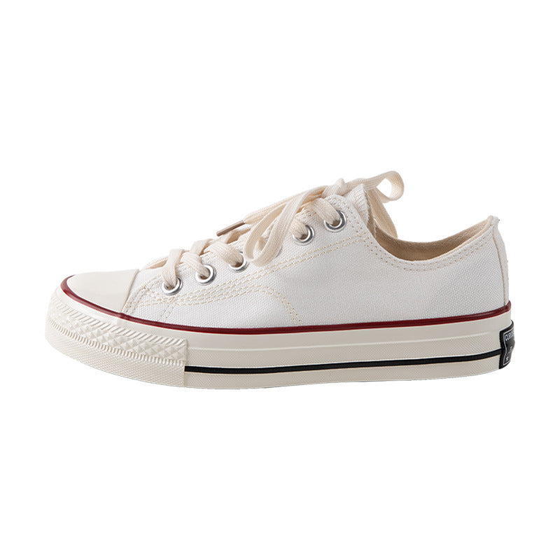 Anne – Chaussures basses en toile style années 70 pour femmes