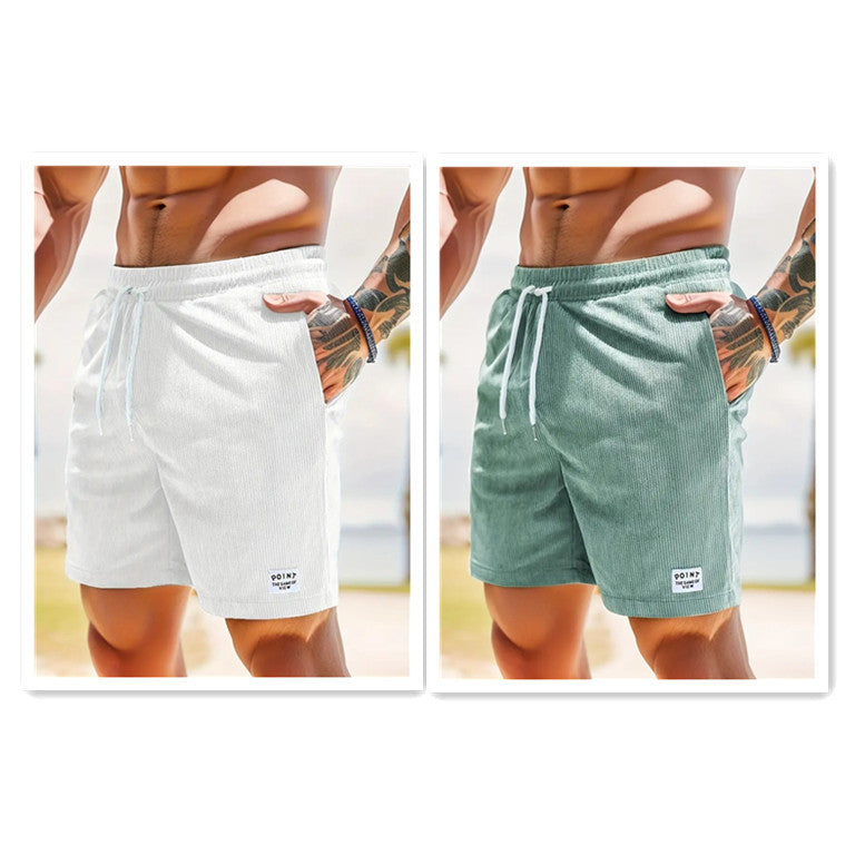 Caroline – Lässige Sommercordshorts mit Schnürung