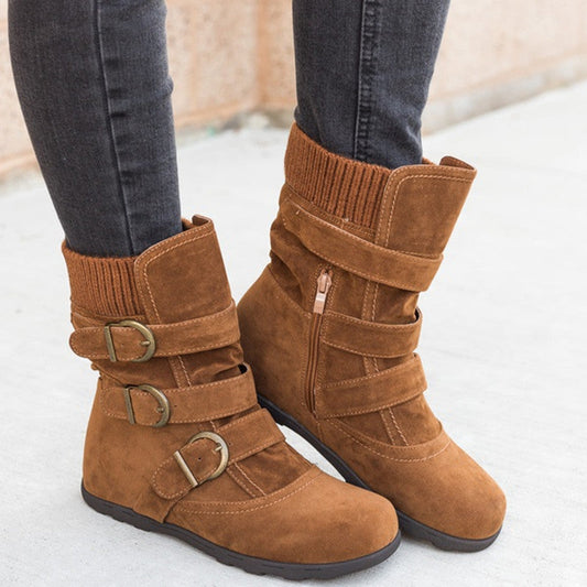 Danny – Bottes d'Hiver Confortables avec Sangle et Boucle