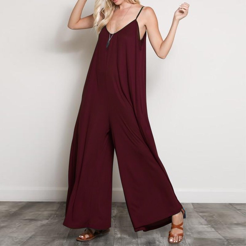 Jade – Jumpsuit d'été avec col en V pour femme