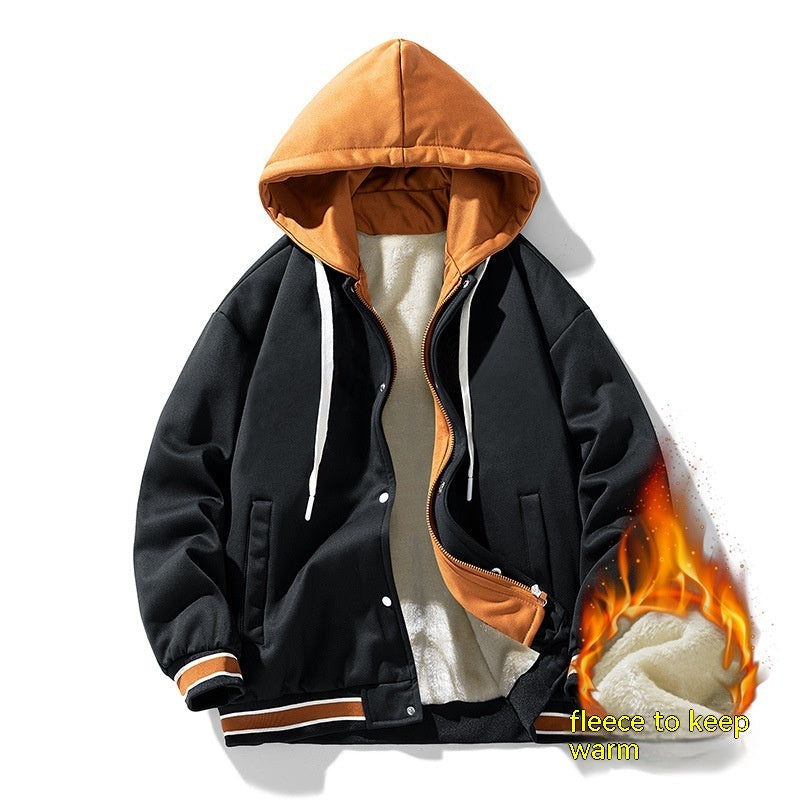 Clifford – Cardigan à Capuche en Polaire Uni pour Homme