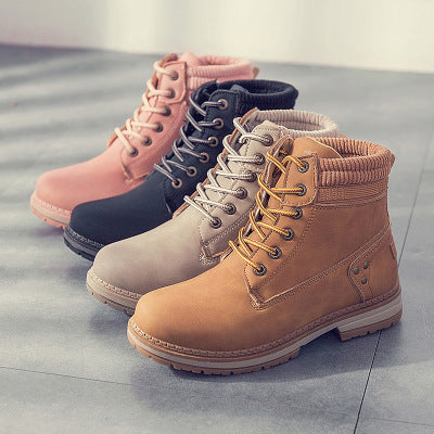 Imogen – Bottes Martin avec Plus-Velours pour Femmes
