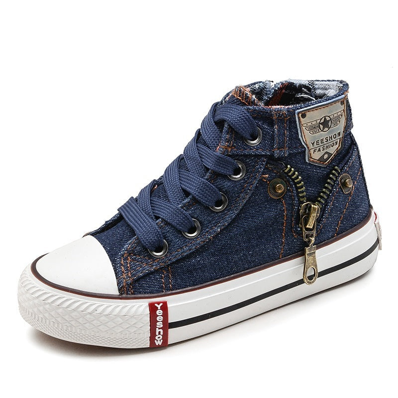 Megan – Baskets en Denim Respirantes pour Enfants