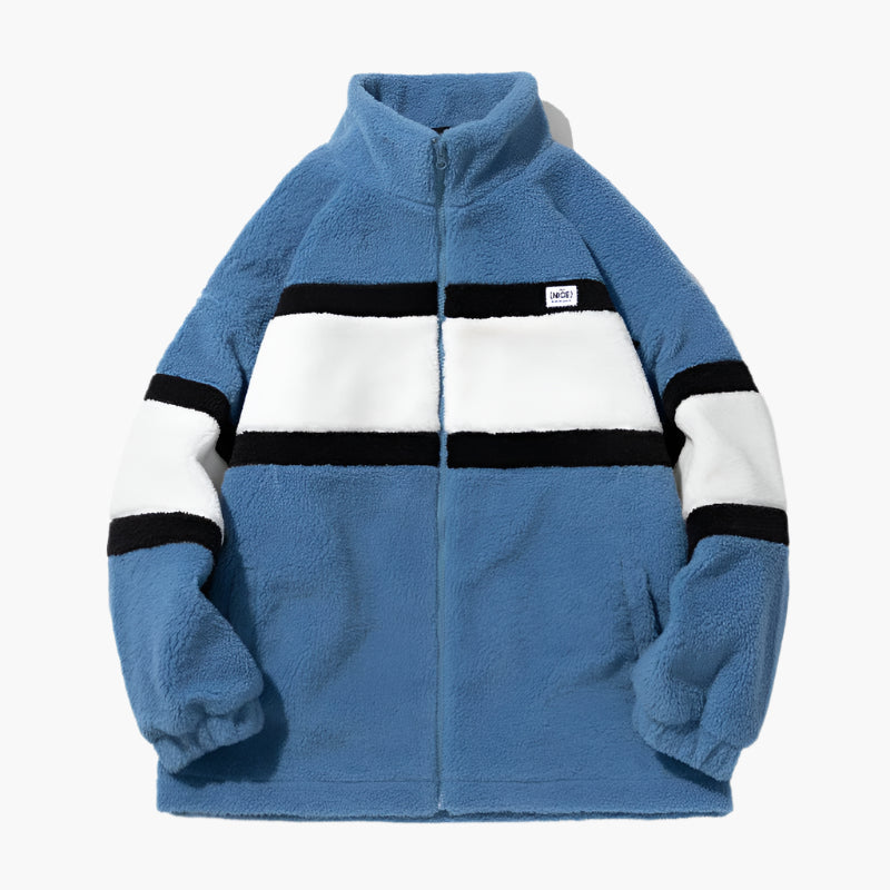 Jacqueline – Manteau Réversible en Sherpa Fleece