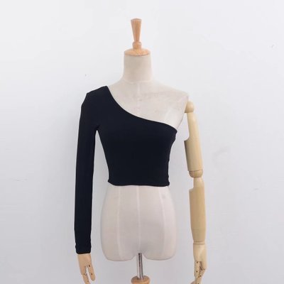 Jean – Top Courte Épaules Dénudées en Tricot pour Femmes
