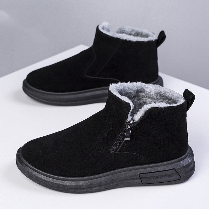 Bernard – Bottes d'hiver chaudes avec polaire et fermeture éclair latérale
