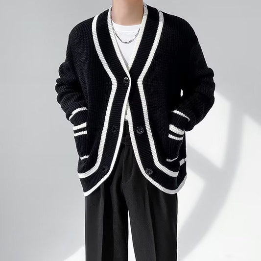 Robin – Cardigan Homme Moderne avec Col V