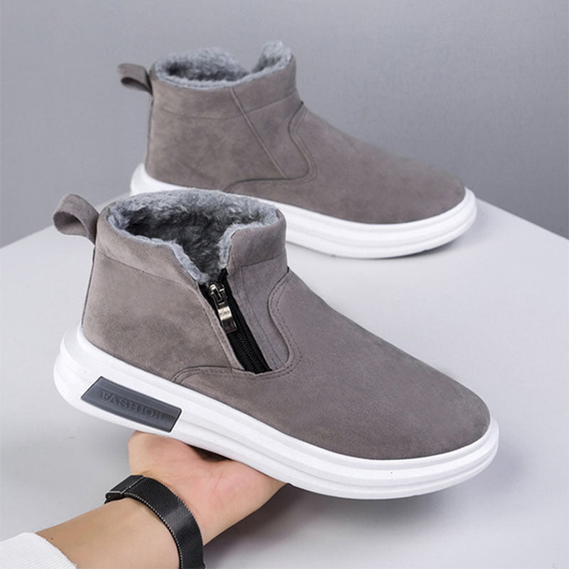 Bernard – Bottes d'hiver chaudes avec polaire et fermeture éclair latérale