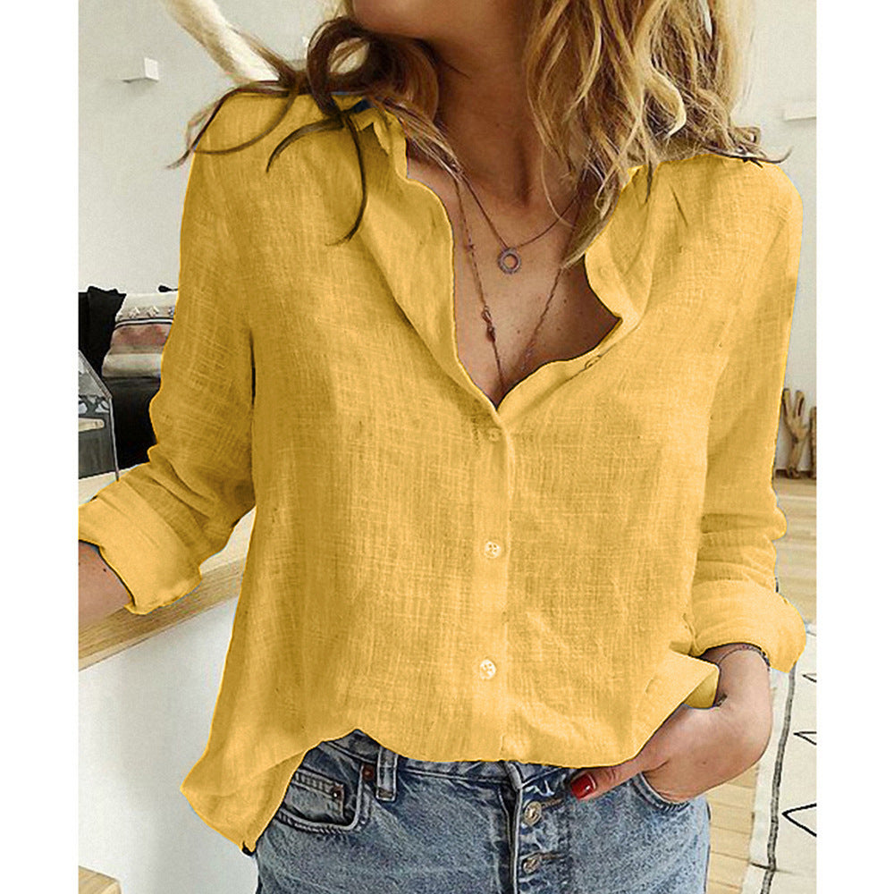 Jasmine – Cardigan décontracté à boutons et manches longues