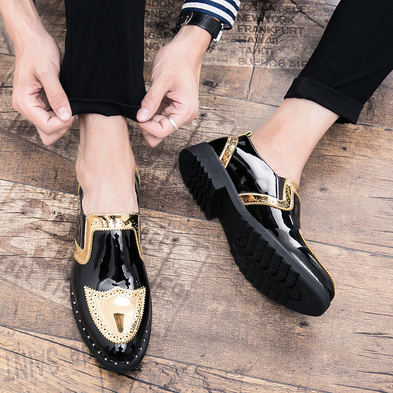Ernest – Chaussures Richelieu claires pour hommes avec bout pointu en cuir vegan