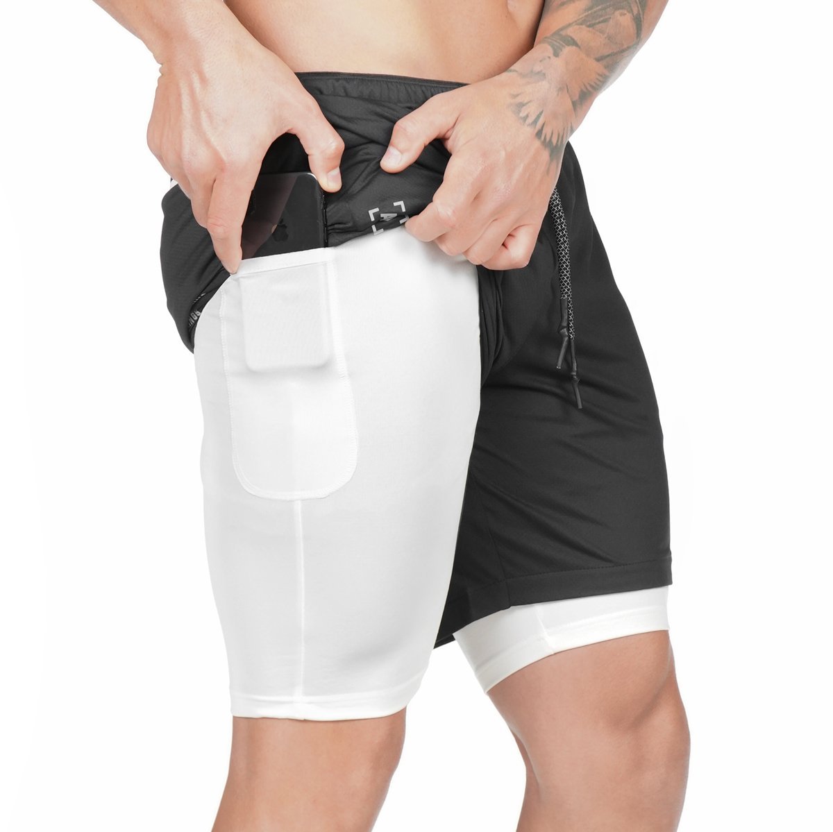 Garry – Kompressionsshorts mit Taschen