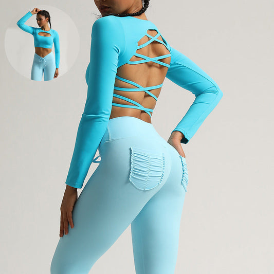Mandy – Haut de Yoga Sportif avec Découpes pour Femme