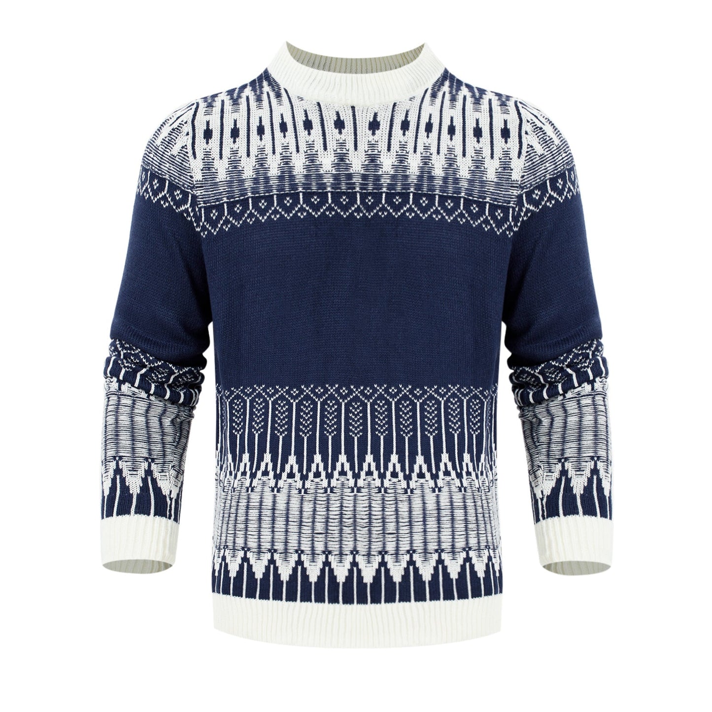 Danny – Unisex Pulli mit Fair Isle Muster und langen Ärmeln