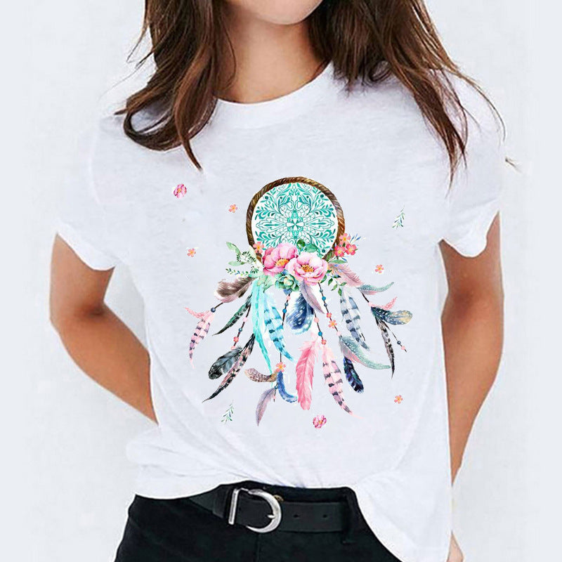 Mandy – T-shirt à Manches Courtes avec Motif Cartoon