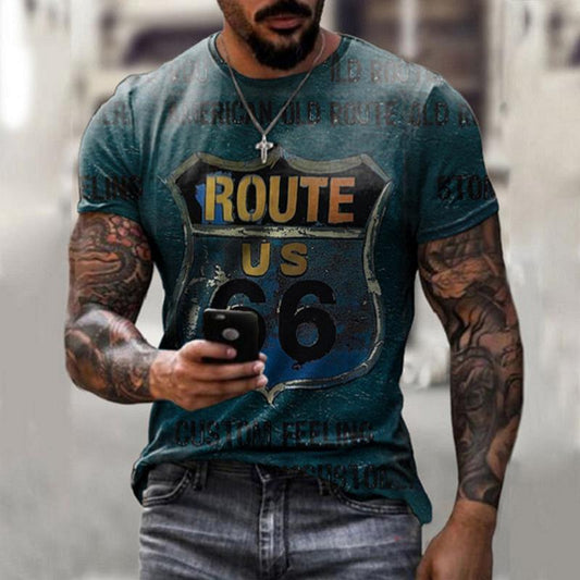 Vincent – T-shirt rétro oversize à manches courtes pour homme