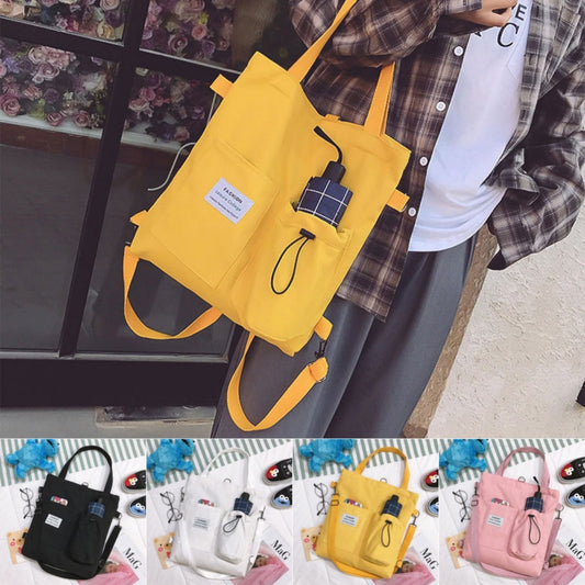Amy – Élégant Sac Harajuku en Toile avec Compartiments