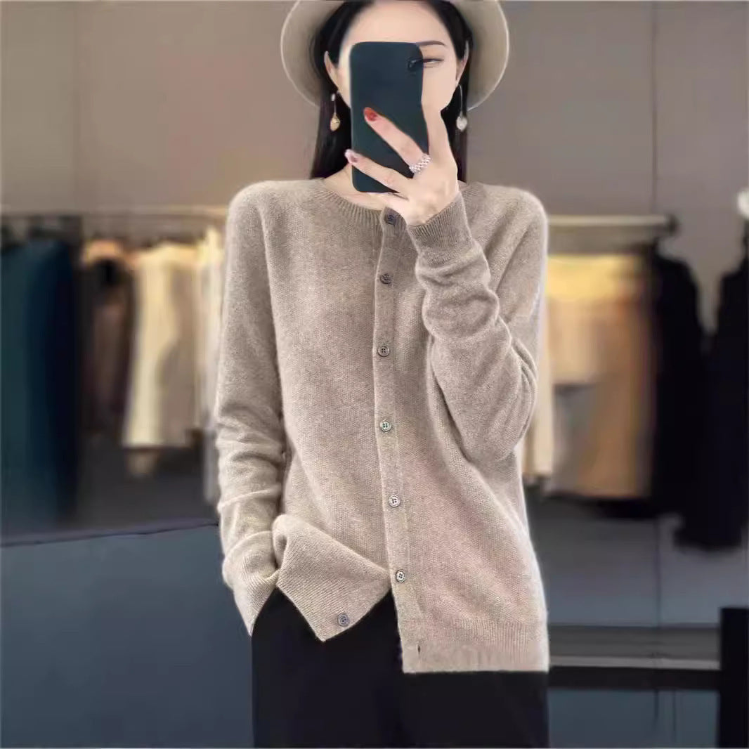 Robyn – Cardigan en laine mérinos avec cachemire