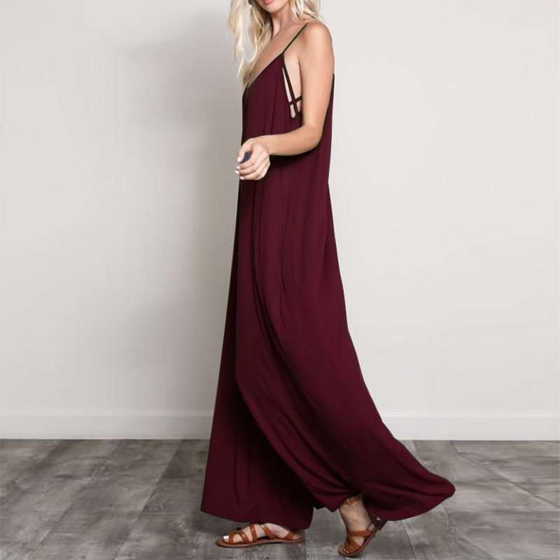 Jade – Jumpsuit d'été avec col en V pour femme